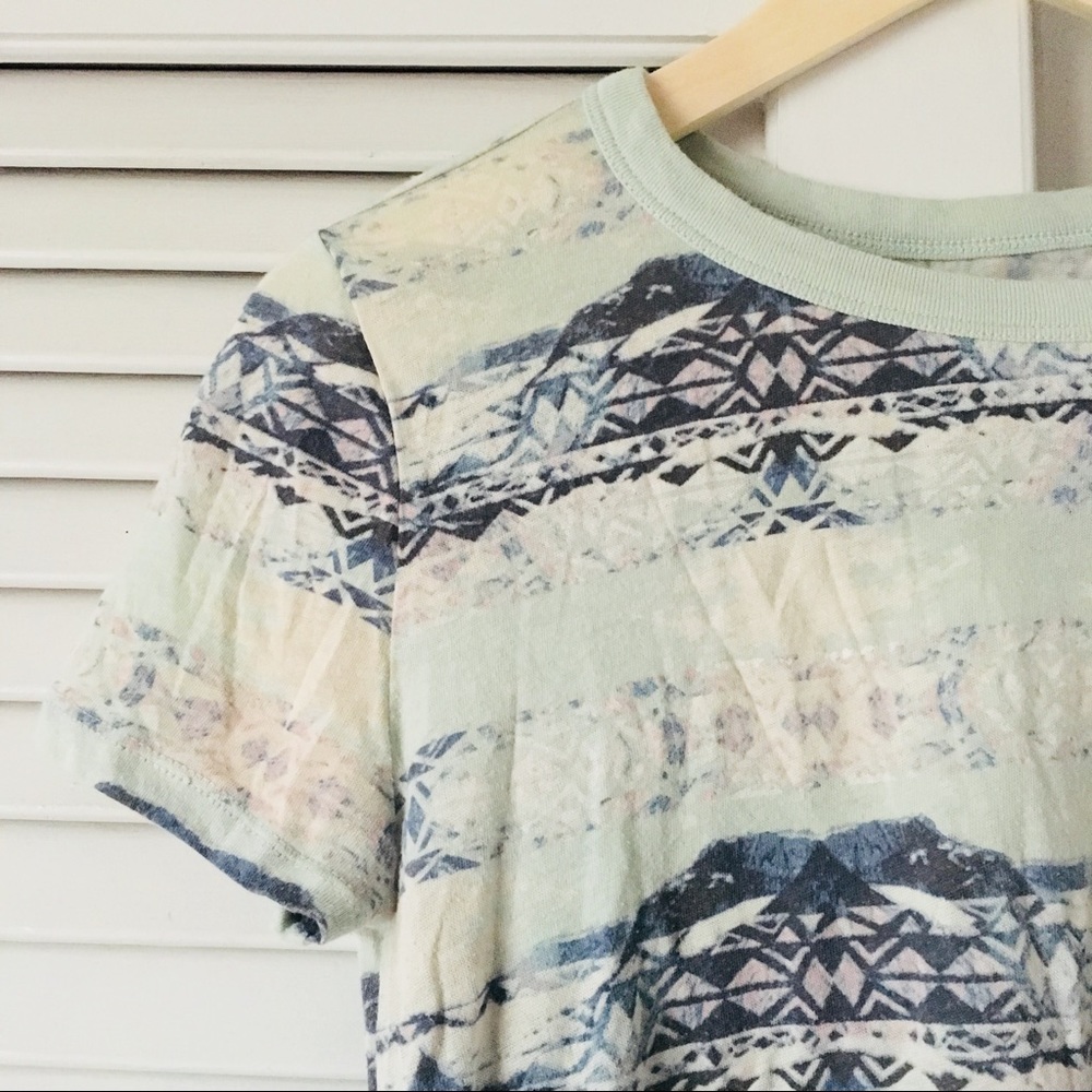 BDG Printed Ringer Baby Tee